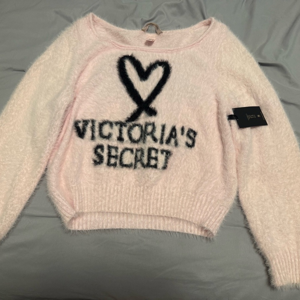 Victoria's Secret Pink Crew Neck Sweater Cozy Knit